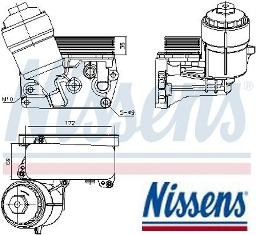 Nissens 91310 ölkühler für - Ölkühler,